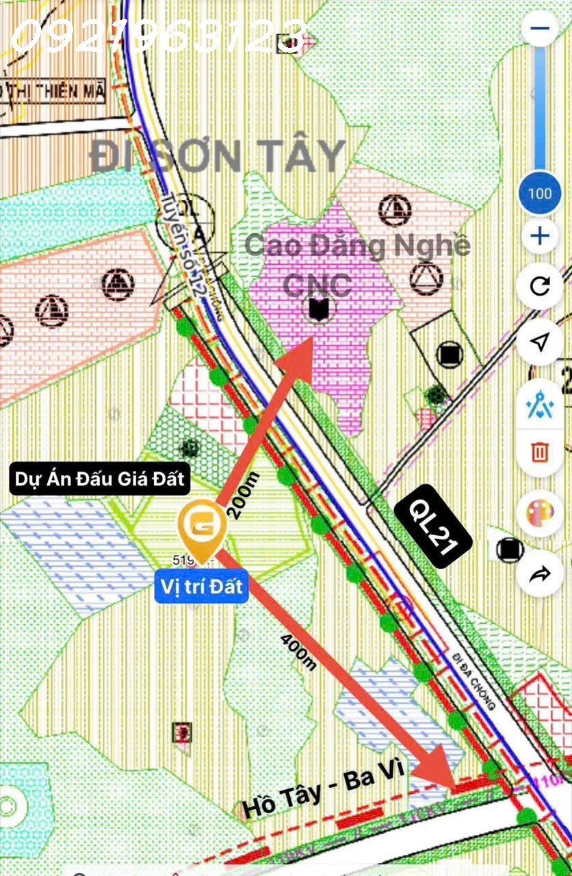 CƠ HỘI HIẾM – 37 LÔ DUY NHẤT TẠI HOÀ LẠC LÀN 2 QL21 SÁT ĐẤT ĐẤU GIÁ