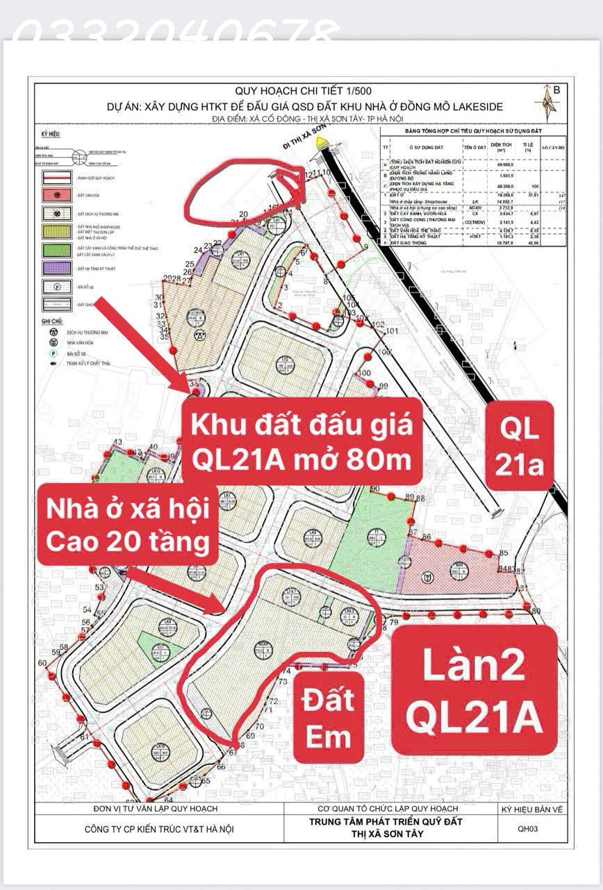 CỔ ĐÔNG -SƠN TÂY,CHỈ HƠN 3TY CHUT/100M ,CÓ SỔ ĐỎ LIỀN TAY,