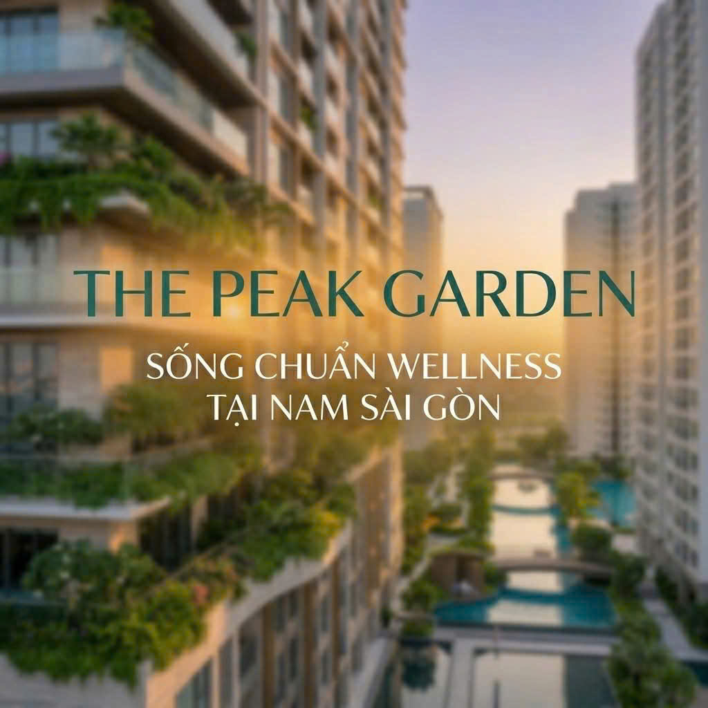 CĂN HỘ WELLNESS TẠI Q7 – KHÔNG GIAN SỐNG TINH CHỌN  THE PEAK GARDEN GIÁ TỪ 75 triệu/m2, 15% KÍ HĐMB