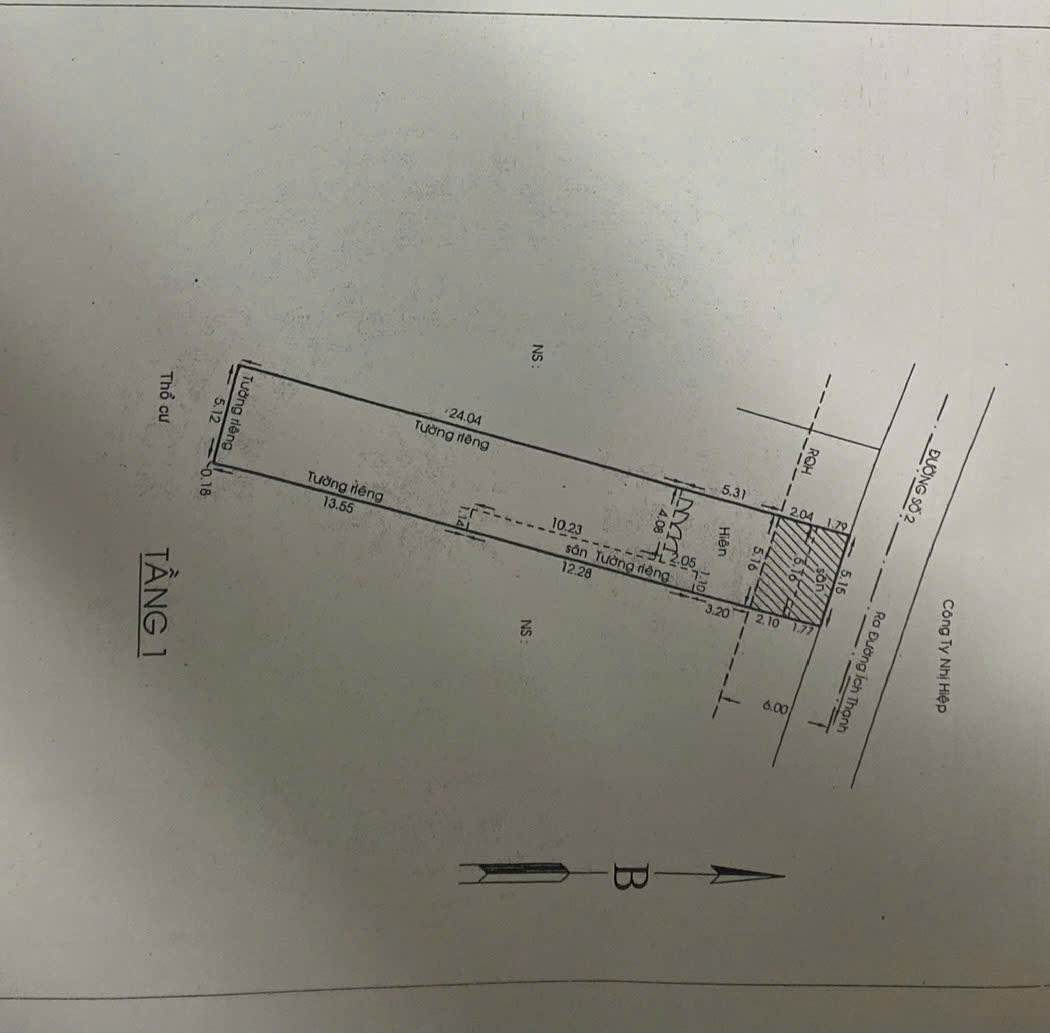 Bán đất tặng nhà mặt tiền đường số Lò Lu, chỉ 48 triệu/m².