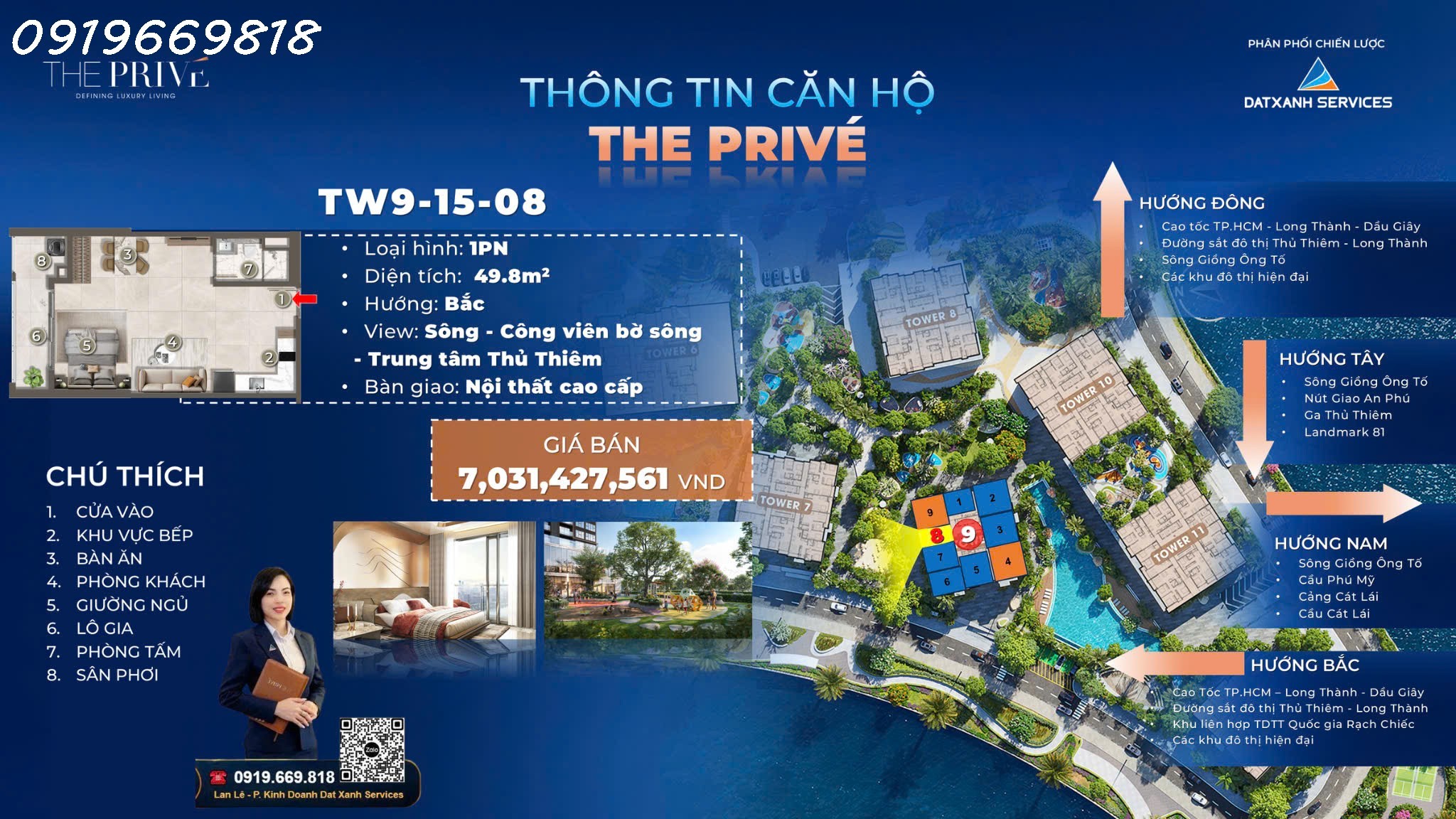 The Prive căn hộ hạng sang ba mặt giáp sông  trung tâm quận 2 chỉ 10% ký hợp đồng mua bán căn 1