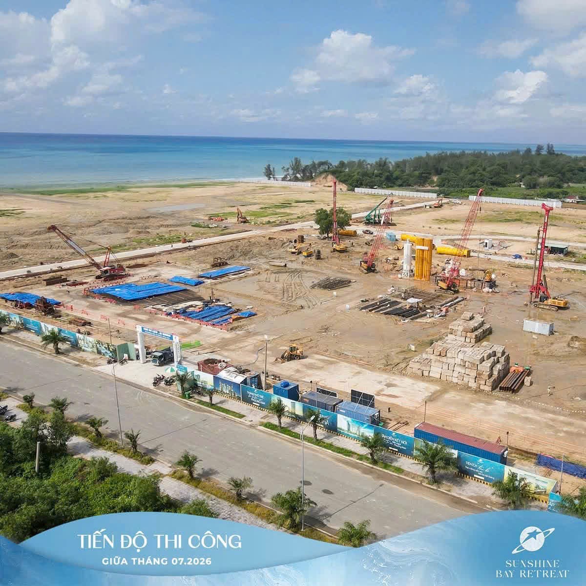 CẬP NHẬT TIẾN ĐỘ SUNSHINE BAY RETREAT – GIỮA THÁNG 07/2026
TĂNG TỐC THI CÔNG – SẴN SÀNG BƯỚC SANG