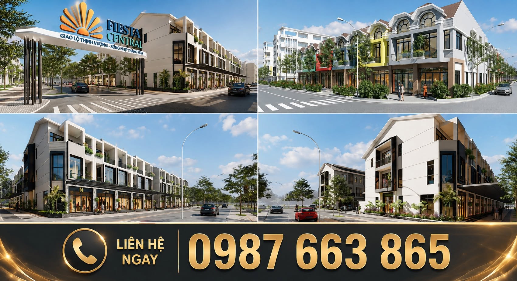 FIESTA CENTRAL TÂM ĐIỂM ĐÓN SÓNG VÀNH ĐAI 4 CỬA NGÕ GIAO THƯƠNG TẠI THÀNH PHỐ MỚI BÌNH DƯƠNG!