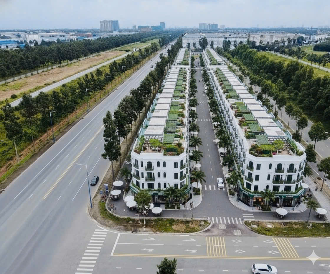 Nhà phố, Shophouse tại dự án Golden Boulevard nhà phố liền kề tại TTHC Bình Dương, tiện ích gần