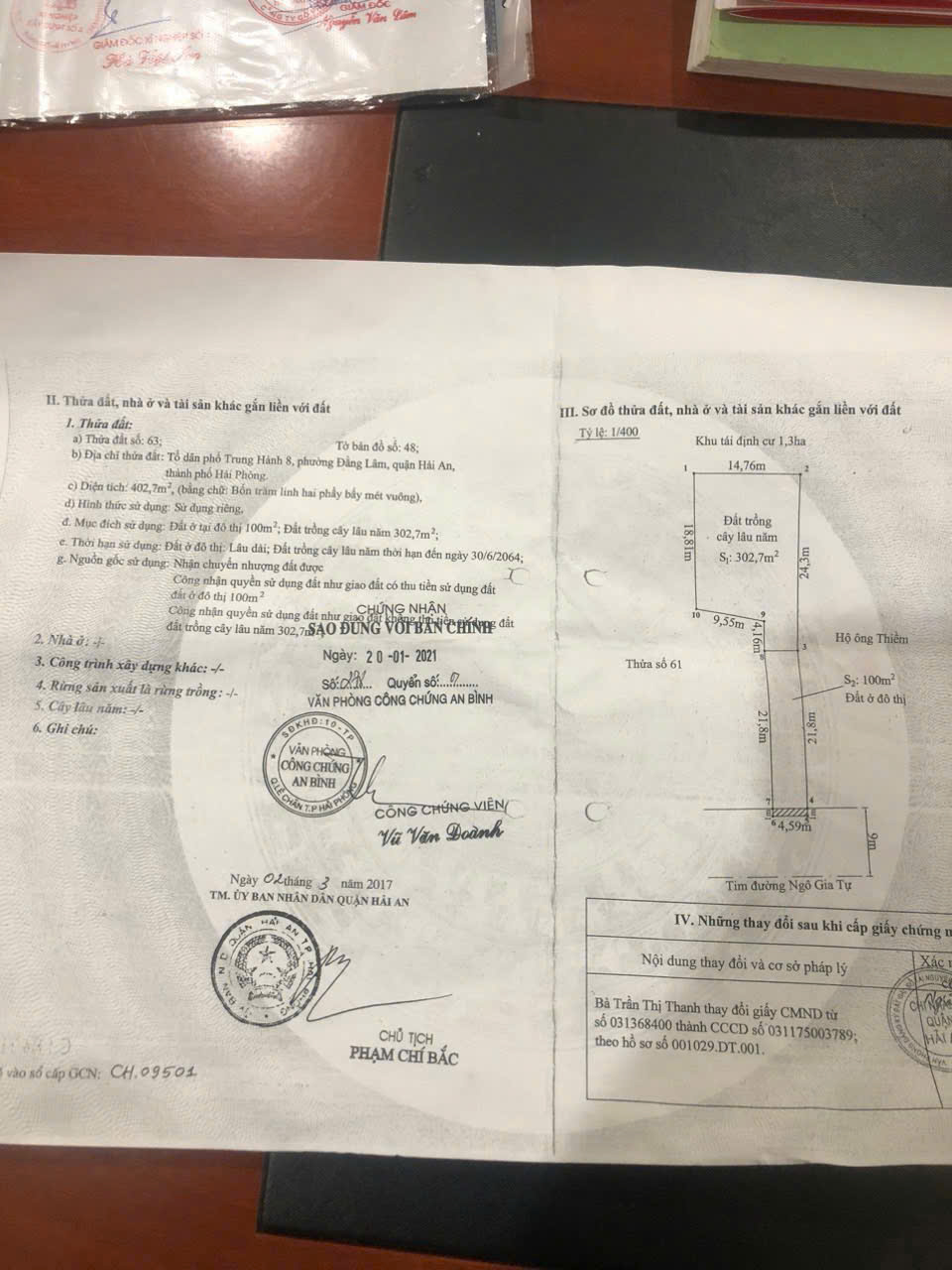 Bán đất mặt đường ngô gia tự - hải an - hải phòng dt 505m ngang 9m chỉ 25.5 tỷ